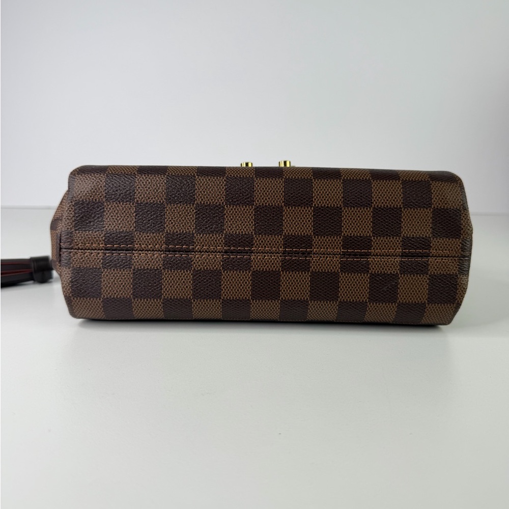 Authentic Louis Vuitton Damier Ebene Checker Brown Croisette Crossbody Bag & COA - Picture 6 of 15